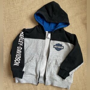 Harley-Davidson Full Zip Up Hoodie Sweatshirt kids size 4/5
